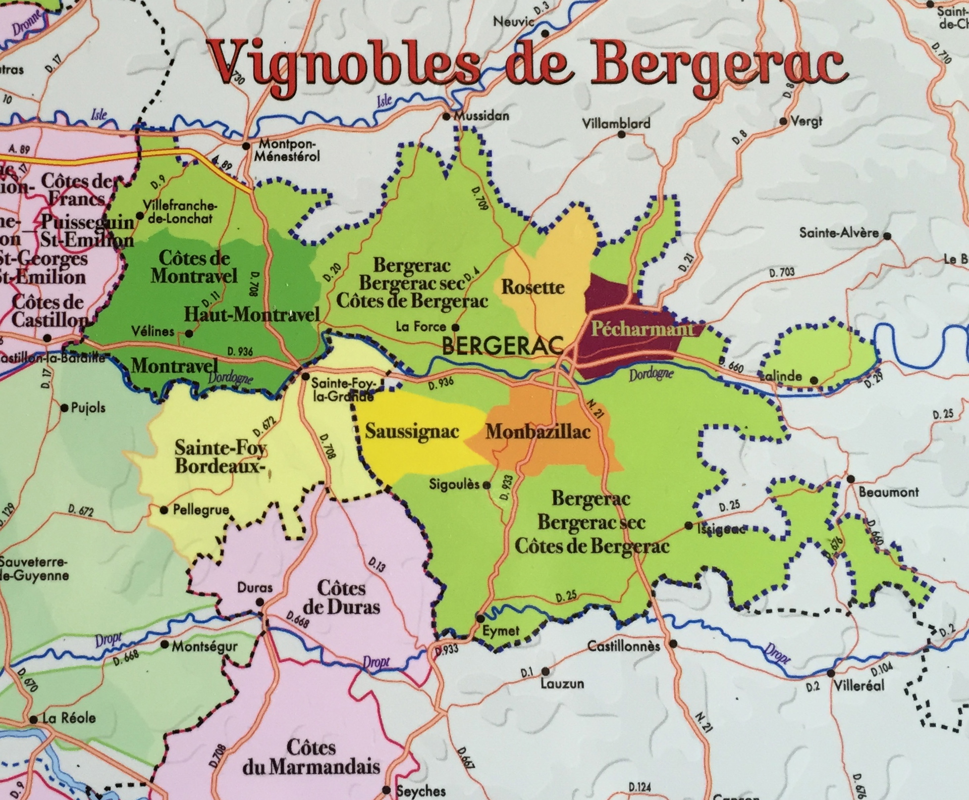 Map Of Bergerac France