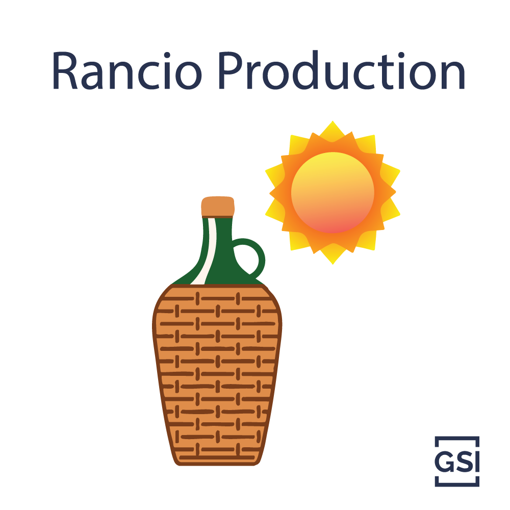 Image of demijohn in the sun titled Rancio Production