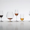 range of glassware on a table
