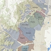 Section of a Beaujolais wine map