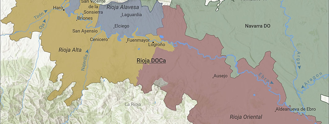 Topographic map of Rioja