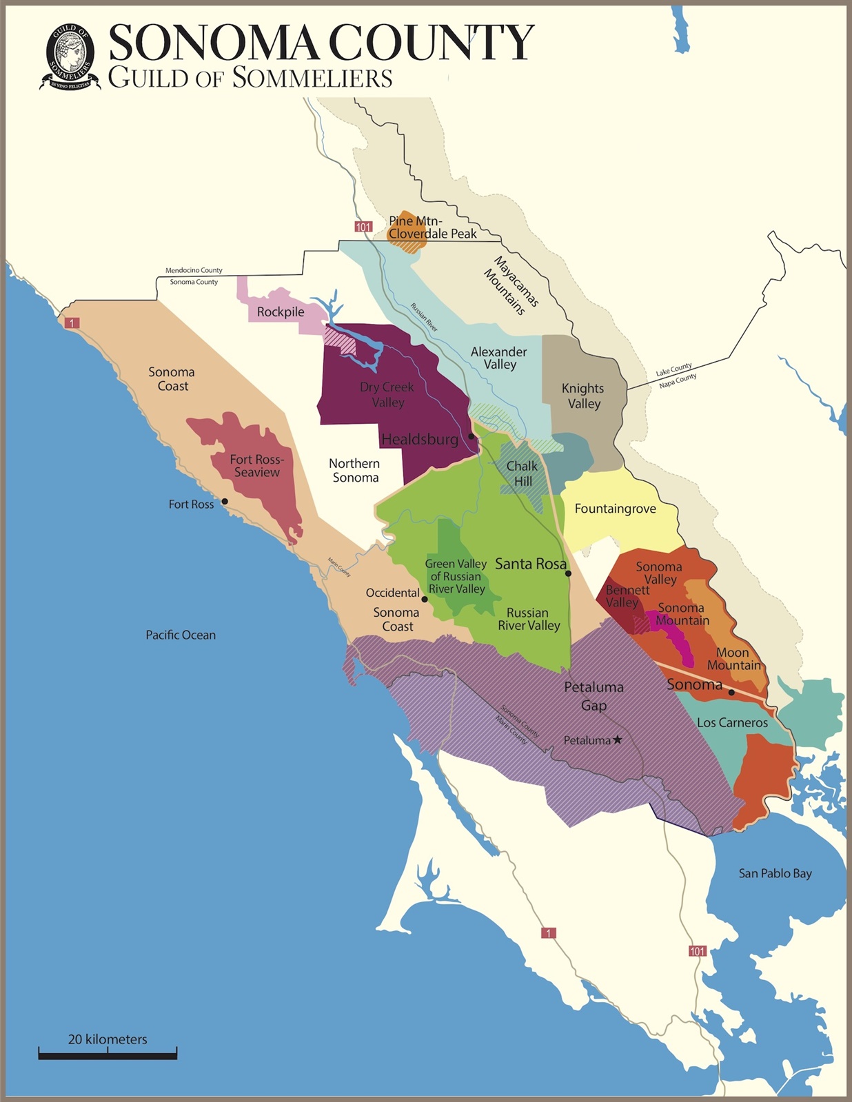 Sonoma County AVAs