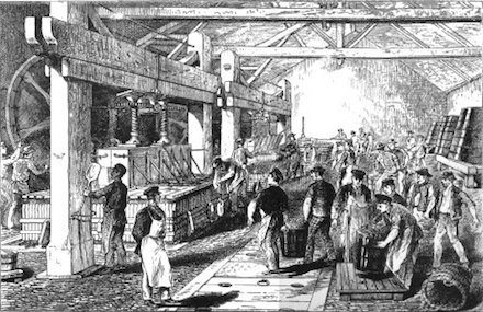 1882 Champagne press
