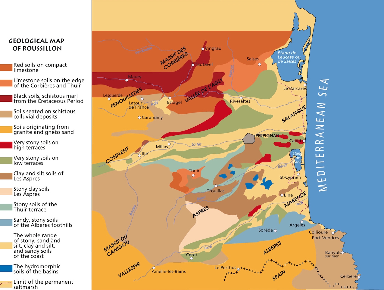 Roussillon Soil Map